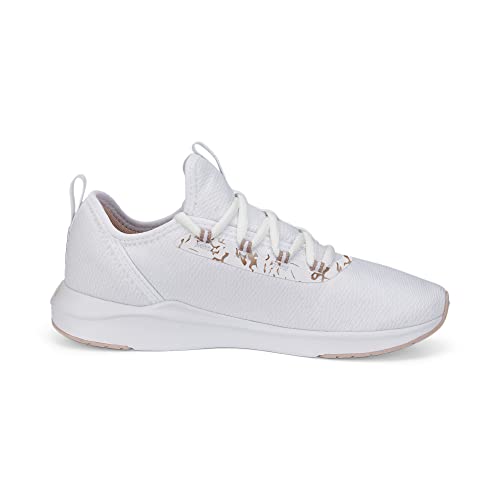 PUMA Puma Women's SOFTRIDE Finesse Sport Sneaker, White-Rose Gold, 6.5