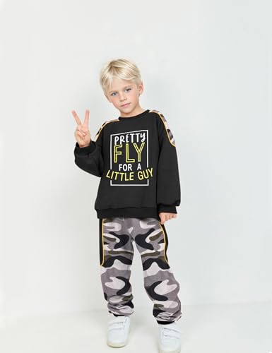 Image of TUEMOS Toddler Boy Clothes Sweatsuits Fall Winters Boy Outfits