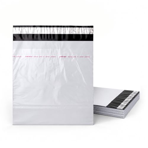 Image of BonKaso 14x17 Inch Poly Courier Bags with POD Jacket | 55 Mic Tamper-Proof Self-Seal Packaging Envelopes for Secure Shipping & Delivery - Waterproof Mailer - Pack of 25