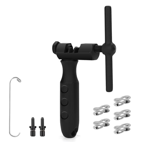 TBoonor Kettennieter Fahrrad，5 Paar Fahrradketten Nieten Fahrradkette Reparatur Set für 5 bis 12-Fach und Singlespeed Ketten，Entfernen und Anbringen Fahrrad Ketten für Mountainbike, Citybike