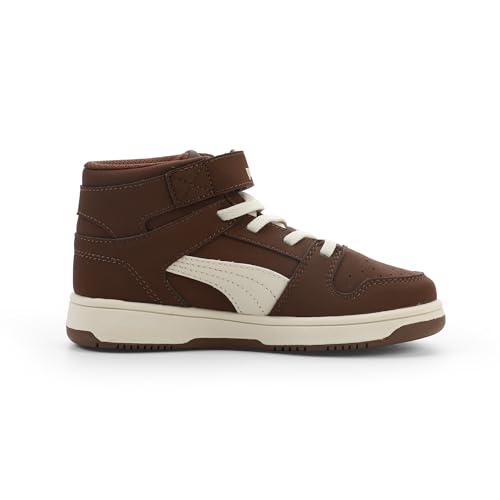 Image of PUMA Kids' Rebound Layup Mid Hook and Loop Sneakers