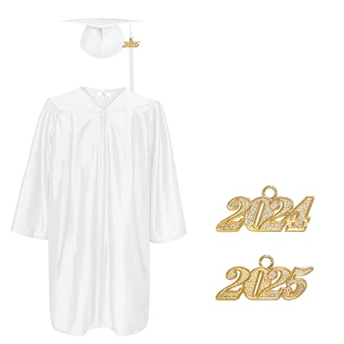 Happy Secret Preschool and Kindergarten Graduation Cap and Gown with Tassel 2024 2025 Year Charm