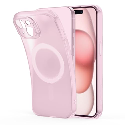 【極薄&黄変対策】ESR iPhone 15 ケース MagSafe対応 黄ばみ防止 米軍MIL規格保護 耐衝撃 iPhone15 ケース ワイヤレス充電 あいふぉん15対応 傷に強い背面 指紋防止 滑り止め ストラップホール付き Zeroシリーズ ピンクの商品画像（Amazon）