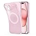 Produktbild ESR für iPhone 15 Plus Hülle, klares Silikon Case mit MagSafe, stoßfeste dünne Abdeckung, vergilbungsbeständige dünne transparente TPU-Handyhülle, Zero Serie, Rosa