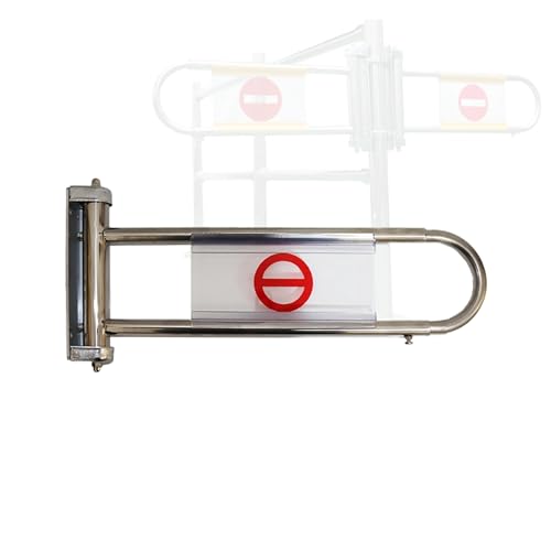 DQSPDBD Warehouse Safety Gate Retractable Manual-Closing Swing Gate for Flat Bar or Wall Mount, for Warehouse Industrial Use Library