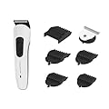 Rowenta TN8931 Multistyle 7 in 1, regolabarba e tagliacapelli, lame in 100% acciaio inox autoaffilanti, Lame progettate per durare 15 anni, autonomia di 60 minuti, Bianco/Nero