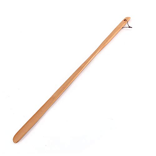 LFEWOX Extra Lang Schuhlöffel, 70CM Holz Schuhanzieher Mit Aufhängeöse für Männer, Stiefel, Schwangere Frauen, Ältere Menschen, Lumbaler Patient,C,70CM/27.5in