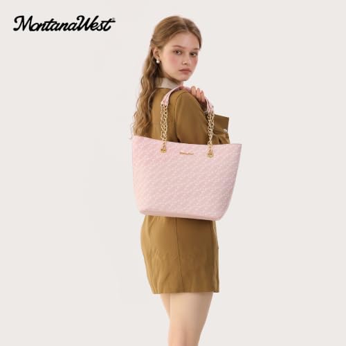 Image of Montana West Tote Bag for Women Chain Top-handle Handbags
