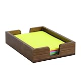 Ottima idea regalo: con il suo design minimalista e vintage, questo contenitore in legno per appunti adesivi è un regalo premuroso e pratico per colleghi, amici o familiari in varie occasioni.