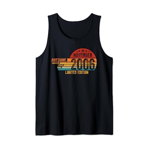 Regalo De Cumpleaños, Impresionante Desde Noviembre 2006 Camiseta sin Mangas