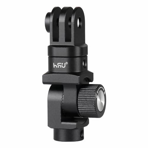 Image of HSU Tripod Mount Adapter for Go Pro, 180-Degree Aluminum Alloy Extension Mount for Hero 13/12/11/10/9/8/7/6/5/4/3 Action Cameras