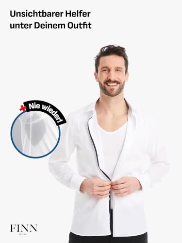 FINN Anti-Schweiß Shirt Herren mit V-Ausschnitt und integrierten Achselpads