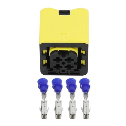 BHUPWZE 4 Pin Automotive Sensor Controls Harness Connector Plug with Terminal 2-1418390-1 & 1-1418390-1(1-1418390-1,5 Sets)