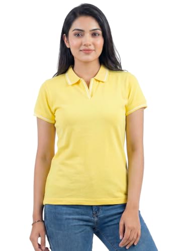 Image of Wear Your Opinion Womens Premium Pique Polo Collar Neck T-Shirt Womens Premium Pique Polo Collar Neck T-Shirt (Design: Tipped Polo)
