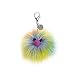 Jellycat Rainbow Pom Pom Bag Charm Fur Ball Keychain