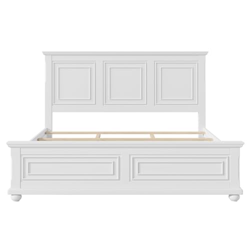 Merax King Vintage Pine Bed In Traditional Country Style thumb #3