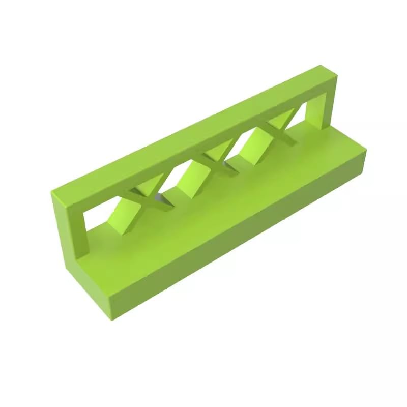 XYEIUGO Compatible with LEGO 3633 Ornaments Fence 1x4x1, Lime, 50 PCS — image 1
