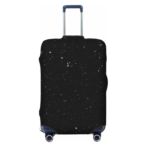Black Glitter Print Suitcase Cover Luggage Protector Washable Elastic Fashionable Travel Gear Cover