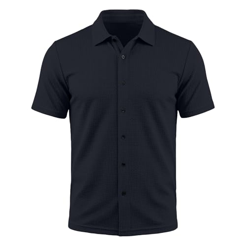 Breeze Shirts for Men Beer Belly Polo Tops Casual Short Sleeve Polos Stretchy Quick Dry Golf Shirt 2026 Summer Breathable Comfort Collared Top(03-Dark Gray,3XL)