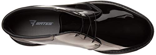 Bates Lites High Gloss Padded Collar Chukka Men Black #TOP4