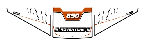 KTM 890 Adventure adhésif effet 3D résiné blanc v2 haute qualité