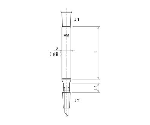 ジョイント付クロマトカラム フィルター付 3823-30/300-4L