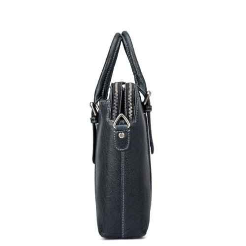Image of Da Milano Leather Laptop Bag for Men & Women | Laptop Messenger Bag | Fits Up To 14 inch Laptop | Ideal for Office Purpose