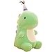 Mislaxy Plüschtier Dinosaurier 23 cm, Niedliche Stofftier Kuscheltier Plüsch Puppe Weihnachten Geschenke für Kinder Kawaii Kissen Haus Dekoration Grün