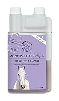 Annimally Mönchspfeffer Pferd Liquid - 1000ml mit Ashwagandha, Magnesium, Süßholzwurzel flüssig - Bei hormonell bedingter Unruhe oder Rosseverhalten beim Pferd - Mönchspfeffer für Pferde