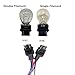 iJDMTOY 3156/3157 Male Adapter Wiring Harness Compatible with Car Motorcycle Front/Rear Lamp Turn Signal Lights Retrofit