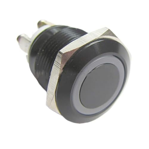 Botón pulsador con terminal de tornillo de 19 mm y 36V para paneles de control eléctrico