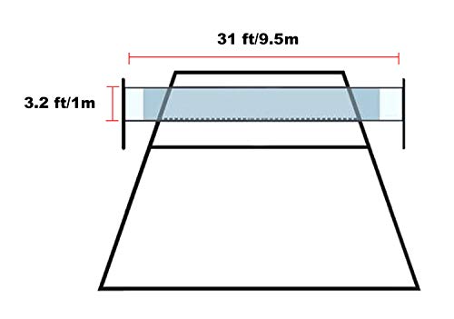 Forestfish Volleyball Net For Garden Backyard Beach Outdoor Sports,31 Feet X 3.2 Feet #TOP2
