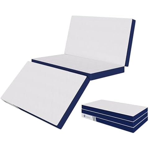 Avenco Foldable Mattress Twin, Folding Mattress 4 Inch Memory Foam, Trifold Mattress Portable with Removable Cover & Detachable for Guest Room/Caravan/Camping/Travel Mattress, Twin Size 75"x39"x4" Cover