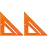 Swanson Tool Co T0118 8 inch Orange Composite Speedlite Speed Square Layout Tool, Made of High Impact Polystyrene (Pack of 2)