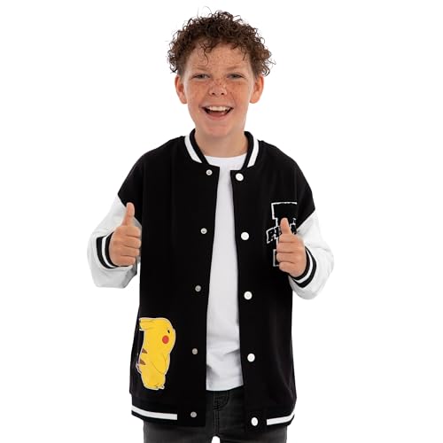 Pokemon Jacket, Pikachu Boys Bomber Jacket, Pikachu Varsity Jackets For Boys4
