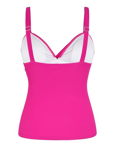 Tankini à armatures d'une finition haut de gamme et décolleté drapé chic