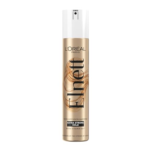 LOreal Paris Elnett Extra Strong Hold Hair Spray gives up to 24H extra strong hold with natural looking shine feels clean and ready to restyle 200 ml