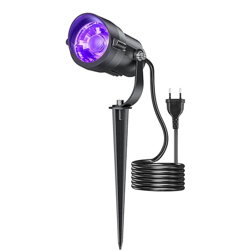 Hiboitec CDD-1006 12W LED Schwarzlicht Gartenstrahler
