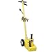 Durable 22Ton Hydraulic Bottle Jack with Industrial Wheels, Self-Retracting Ram, 4 Extended Saddles, Chrome Finish, Yellow