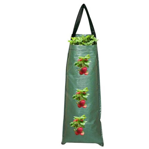 Sacs à planter épaissis - Conteneur respirant pour jardin domestique, Grow Sacs verticaux pour légumes tomates pommes de terre fraises | Sac à planteur en tissu avec poignées renforcées, pot de Co