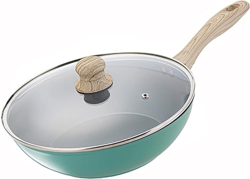 Wok Pan de Aleación de Aluminio con Tapa 30 cm