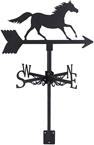 Produktbild von Wetterfahne Aus Schmiedeeisen 35x75cm - Windrichtungsanzeiger Mit Katze & Maus Motiv