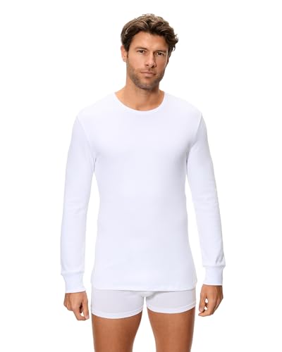 Abanderado Camiseta térmica de manga larga y cuello redondo Algodón de invierno Hombre x1