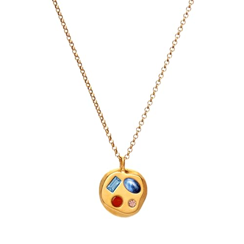 Birthdate 14k Gold Necklace for Women, The March Twenty-Fourth Pendant - 16-20in Adjustable 14 Karat Gold Chain with Lobster Clasp - Cadenas de Oro 14k Puro Para Mujer, Ladies Jewelry Birthstone