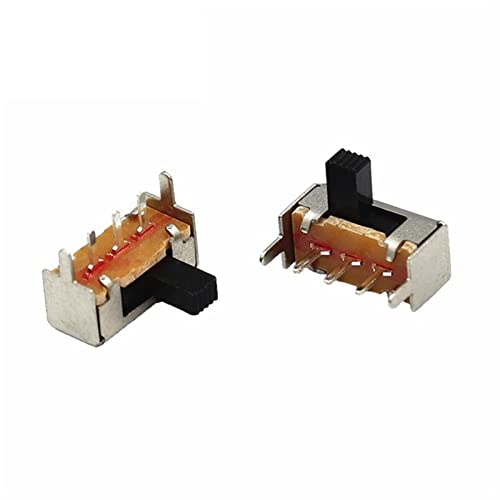 Interrupteur à bascule SK-12F14G4 1P2T coudé pour circuit imprimé PCB, lot de 1000 pièces