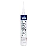 TotalBoat 42 Million Fast-Cure Marine Adhesive Sealant - for Flexible, Semi-Permanent Bonds Above and Below The Waterline on Boats and RVs - White, 10 oz. Cartridge