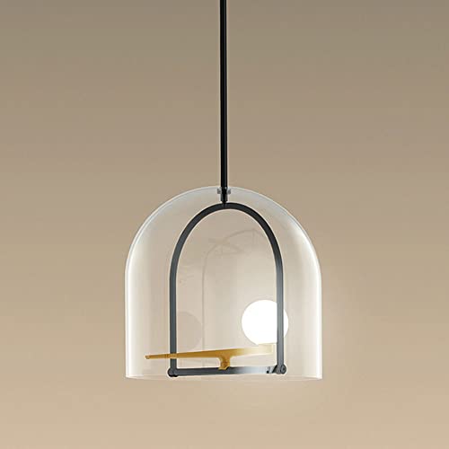 Lustres QHQQXN en verre 35 cm pour illuminer la salle à manger