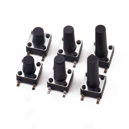 Interruptor de botón táctil ligero pulsador SMD 6x6x5mm microinterruptor tact switch 2