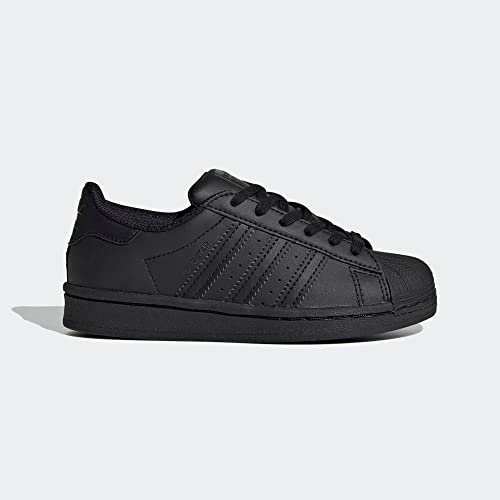 Image of adidas Originals Kids Superstar (Little Kid) Core Black /Core Black /Core Black 11 Little Kid, Core Black /Black, 11 Little Kid