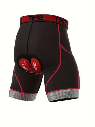 Shorts ciclismo hombre transpirable con acolchado de silicona miniatura 3